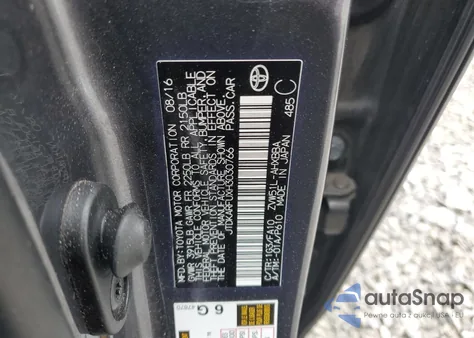 2017 Toyota Prius z USA, uszkodzony, nr VIN JTDKARFUXH3030766